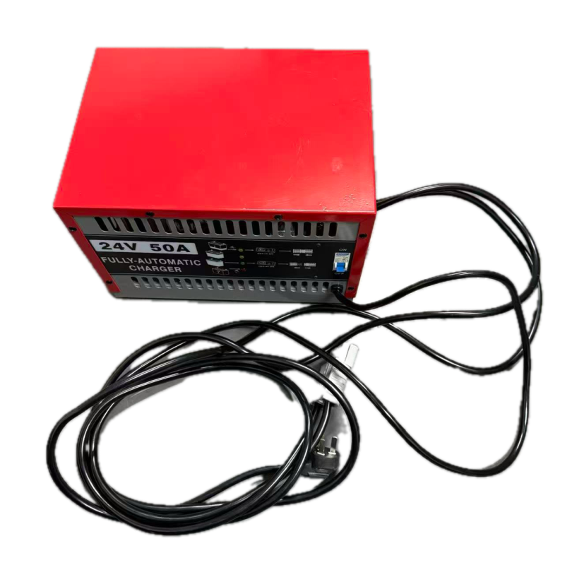24V50A Smart Battery Charger with Smart Protection and Wide Compatibility for Forklifts and Heavy-Duty Vehicles
