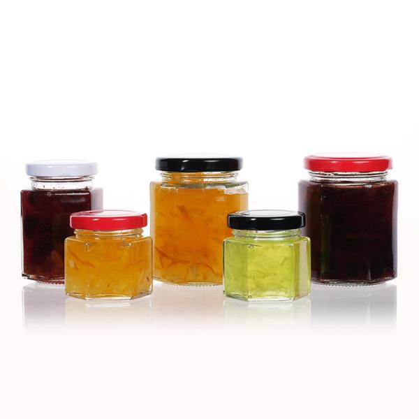 Food Grade 250Ml 500Ml Hexagonal Jar Manufacturer With Tinplate Cap