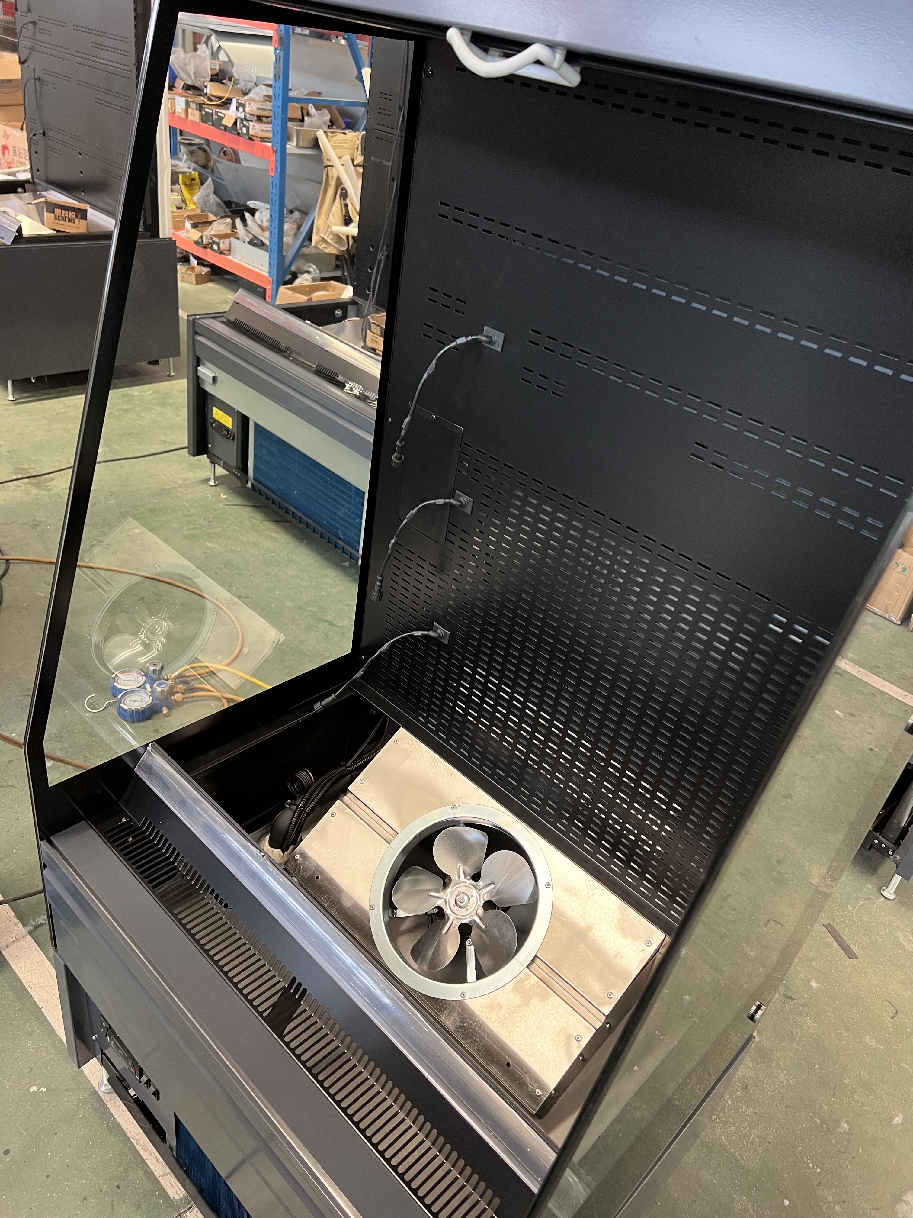SEMI125M Semi Height air curtain display fridge