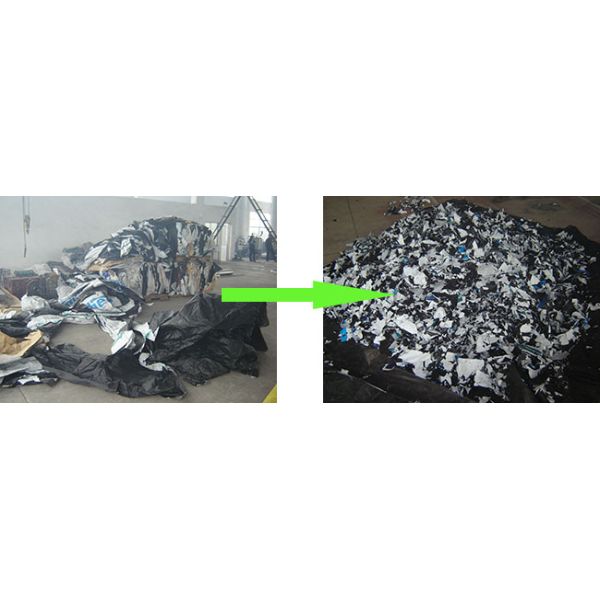 Пластмасса нержавеющей стали моя повторно использующ машину для громоздк кладет КЭ в мешки/ИСО