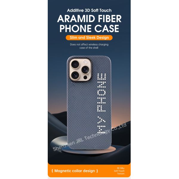 Glow In The Dark Super Light Aramid Carbon Fiber Mobile Cover for iPhone 17 Pro