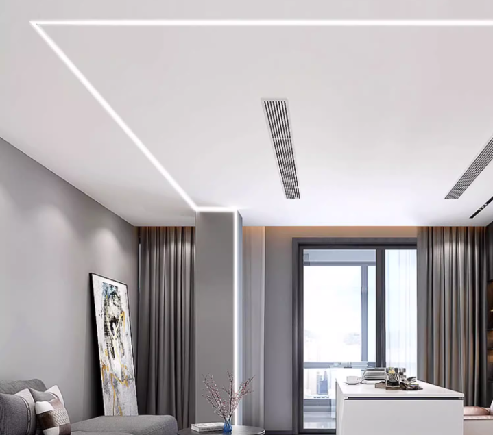 Lente de cobertura branca-láctea personalizável, perfis de extrusão de alumínio prateado