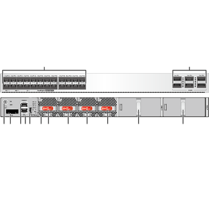 S6730-H24X6C-V2 02354HHV 24 Port 100G Ethernet Switch 6*40GE QSFP28 Ports
