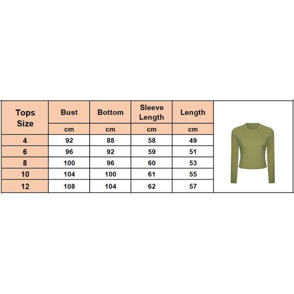 Round Neck Casual Yoga Tops Solid Tees Womens Long Sleeve Cropped T - Shirts