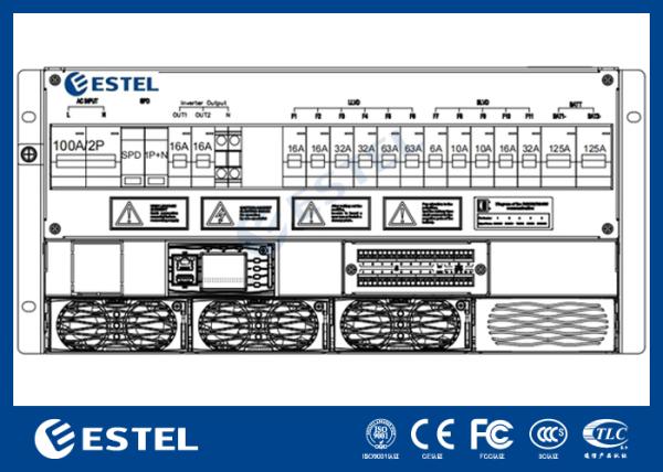 Système de redresseur de télécommunications en rack 5U de 4 à 12 kW et système d'alimentation CC pour applications industrielles
