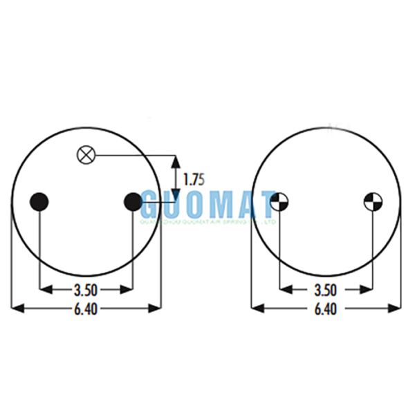 2B9-251 Goodyear Suspension Air Bags 578-92-3-206 Rubber Air Bellows For Heavy-Duty Vehicles