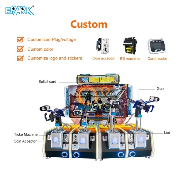VR  Simulator Amusement Park Coin-operated 4-person  Game VR lron Legionv