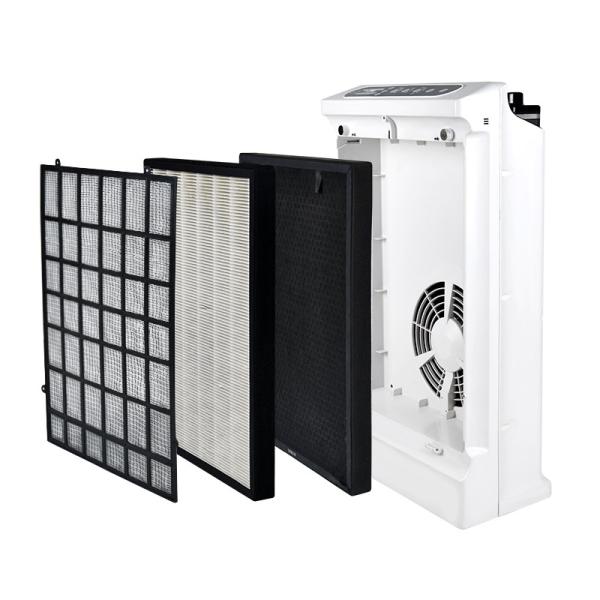 Aluminum mesh 55W hepa air purifier with uV light Carbon Filter