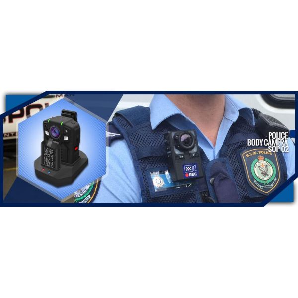 2 câmeras civis sem fio claras do corpo do IR no elevado desempenho dos agentes da polícia