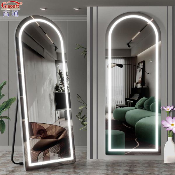 Eco Friendly Anti fog Licensed Silver Mirror Vanity Tabletop Makeup Mirror With LED Lighting
