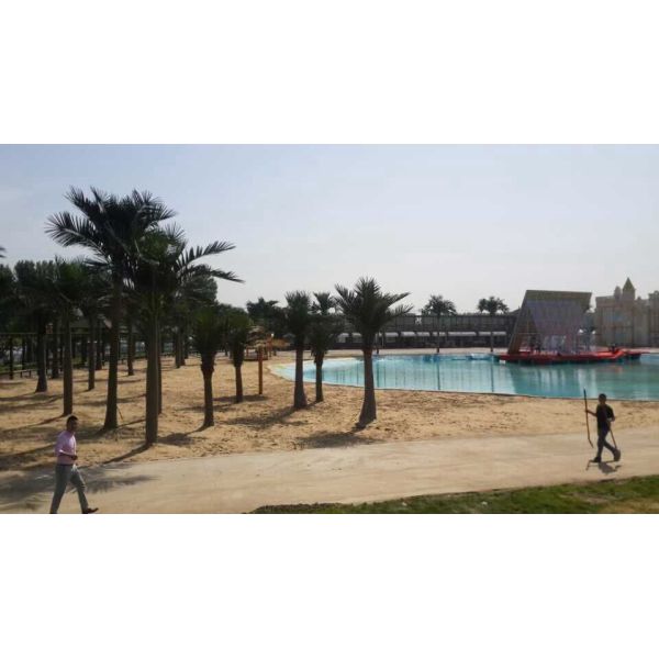 UVG PTR013 20ft Giant fake palm tree dubai with UV leaves for outdoor beach decoration