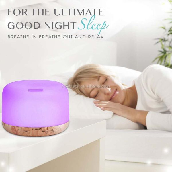 500ml Smart Humidifier Large Room Aromatherapy Essential Oil Diffuser with Remote Control for Bedroom