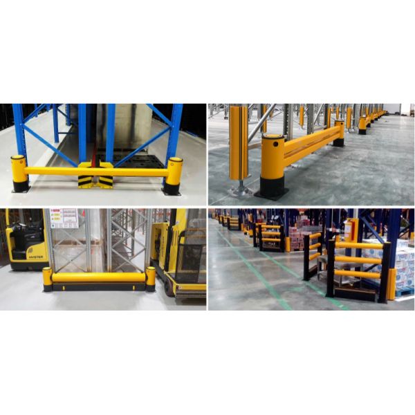 A53: Racking Protection FS-2021A Warehouse Storage Rack Flexible Anti-Collision Guardrails