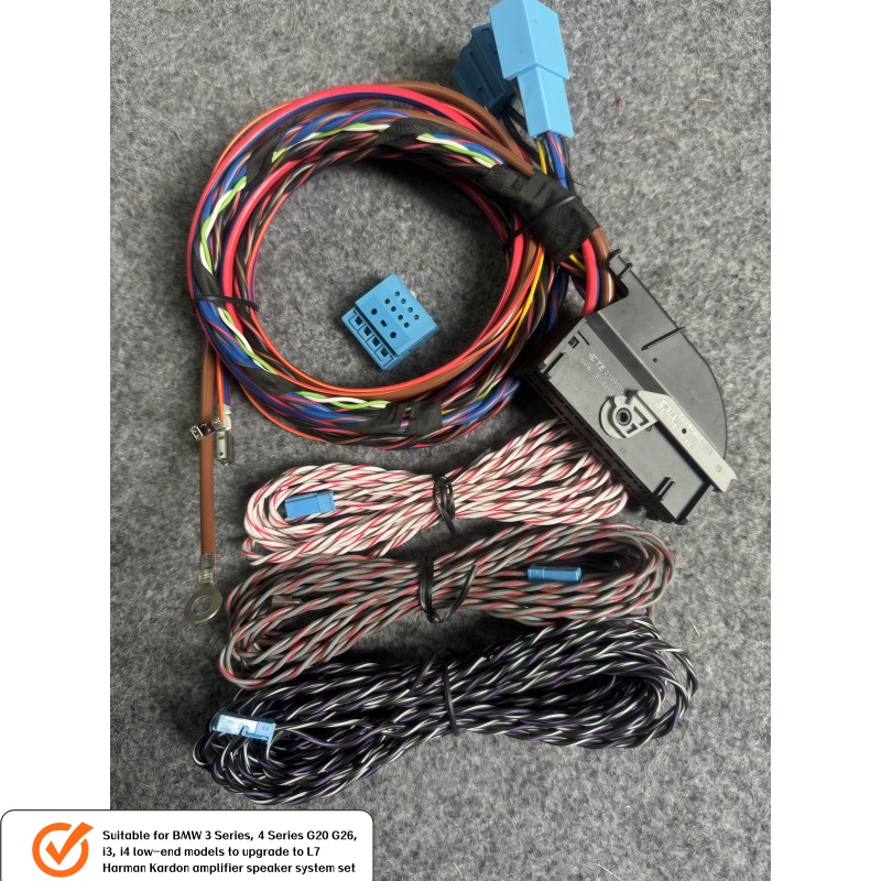 Original for BMW 3/4 Series G20 G26  CAR AUDIO Amplifier Wiring Kit Harness L7 Harman Kardon Amplifier Audio Speaker System