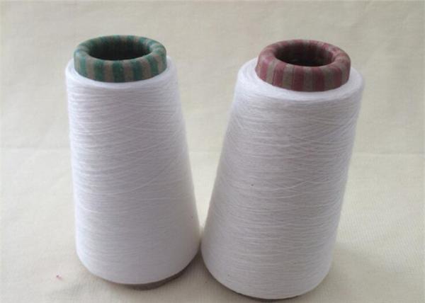 Descasque o fio acrílico branco macio amigável 28S/2 do cone para tecer no núcleo de papel