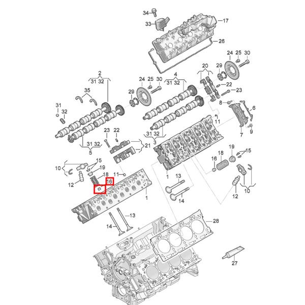 ベンツリー用 オールモデル エンジンバルブ ステム オイルシールセット OEM 036109675A 06L109675C