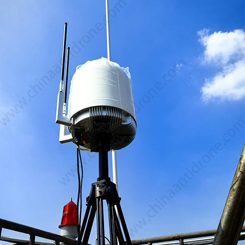 Fixed KZ - 02 Drone Detection Device Featuring A Full - Band RF Scanner, 360° Monitor, And GIS Cloud Platform