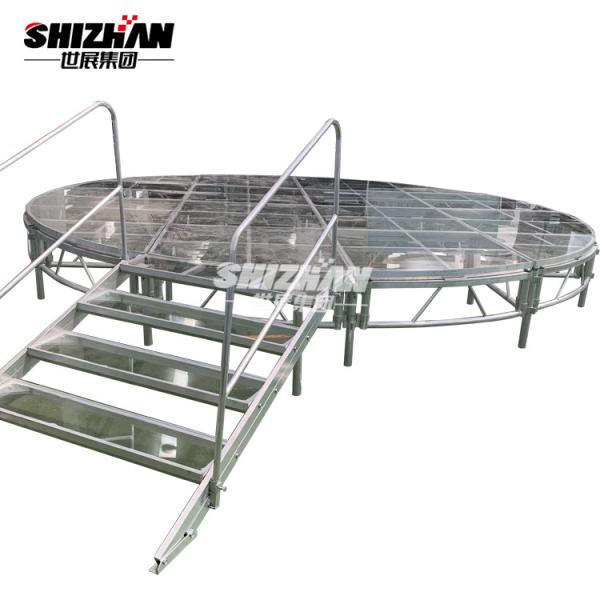 Wedding Aluminum Stage Platform Acrylic Event Stage Height Adjustable