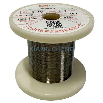 Fil de nickel pur N6 pour la conductivité électrique et thermique dans les industries chimiques