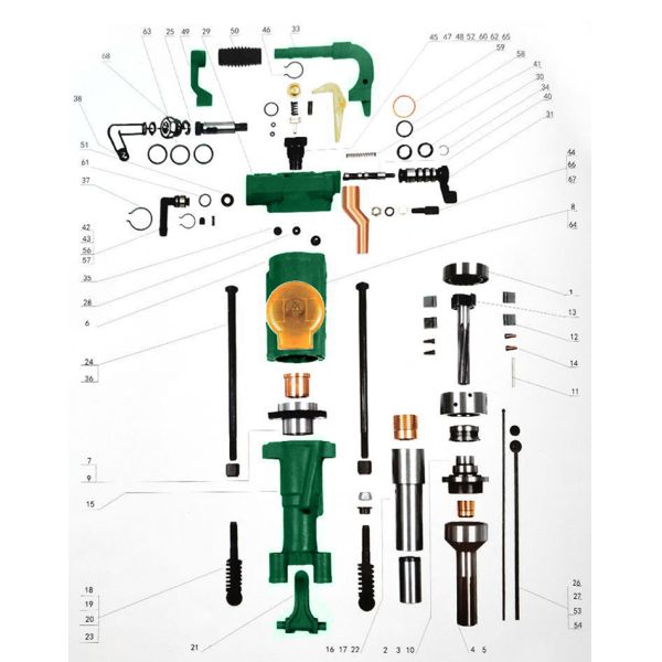 Drill Hole Portable Pneumatic Hand Hold Jack Hammer For Rock Drill