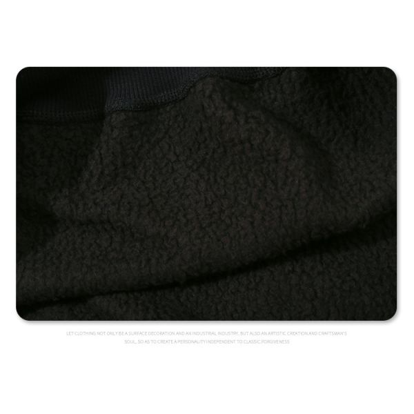 Puff Print Men'S Two Tone Hoodie High Weight Warm Fleece Pullover Hoodie Drop Shoulder