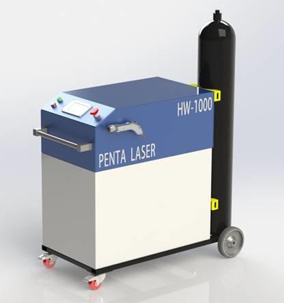 Metal que solda cabeça de soldadura 1500W do feixe da máquina de soldadura do laser do CNC a única