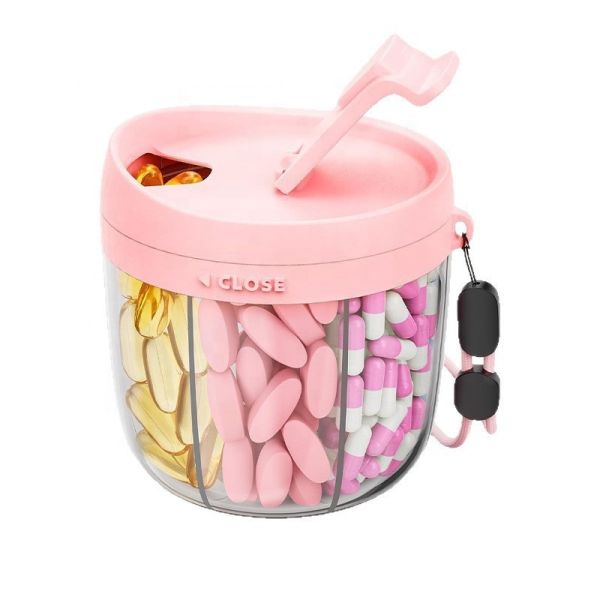 Custom Container 150Ml Red Pink Empty Supplement Vitamin Capsule Pill Plastic