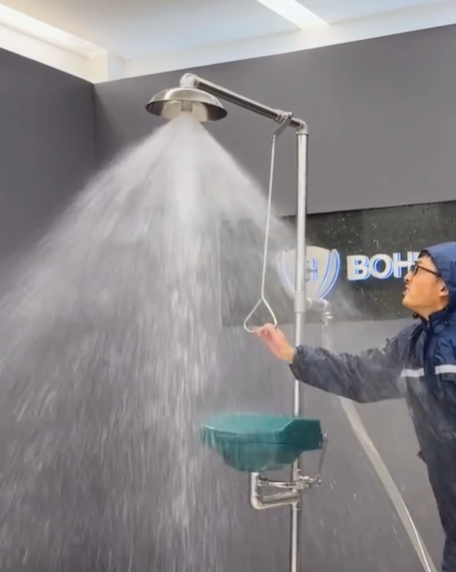 BH30-2011 ANSI Z358.1 Eyewash Station with Stainless Steel Bowl
