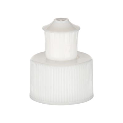 Custom Color 24mm 28mm White Plastic PP Push Pull Cap Sport Water Bottle Cap
