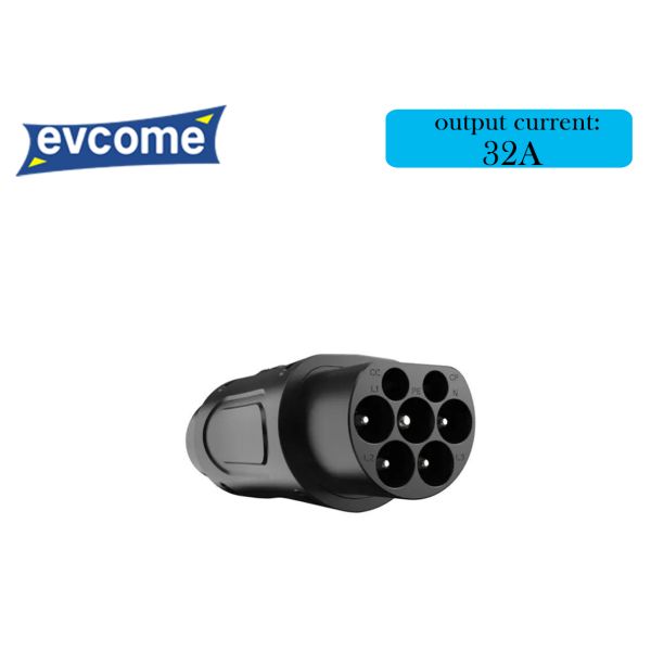 EVCOME Type 2 IEC 62196 To Type 1 SAE J1772 Adapter (250V 32A) Ev Charger Connector OEM ODM CE ROHS UKCA