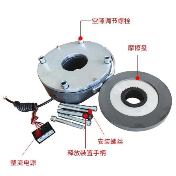 CE Certified DC Spring Applied Tower Crane Electromagnetic Brake for Disc Brake Hub Motor