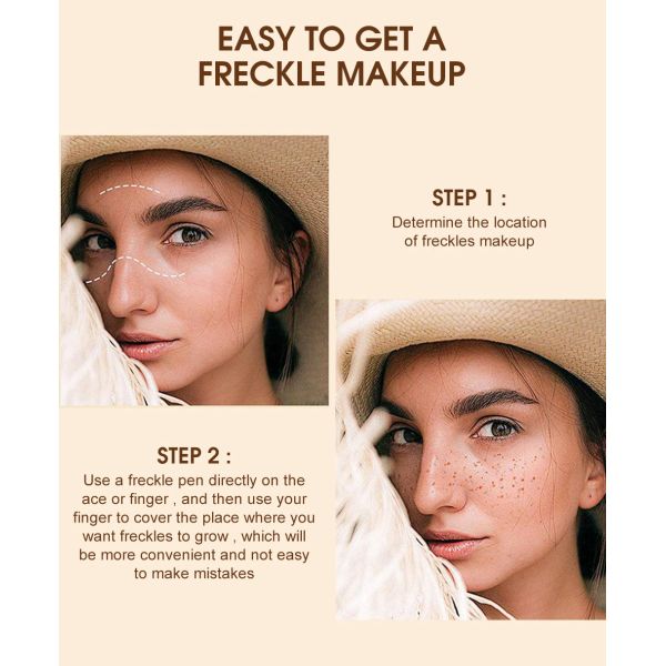 Пятно цветов ручки 4 макияжа веснушки 0.1OZ быстрое сухое небольшое естественное как сторона