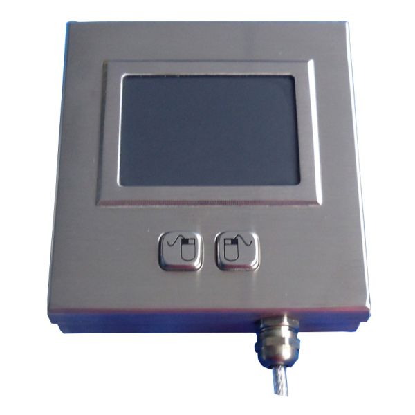 Weather proof metal movable Industrial Touchpad with 2 mouse buttons for railway