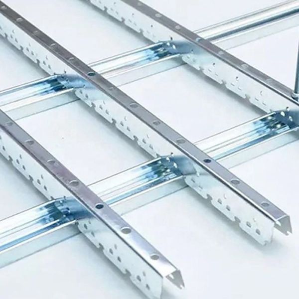 Suspended Ceiling Gypsum Wall Drywall Ceiling Ganger Galvanized Steel Metal omega Double Furring Channel System