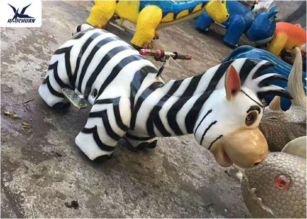 Cartoon Ride On Motorized Stuffed Animals For Amusement Park / Game Center