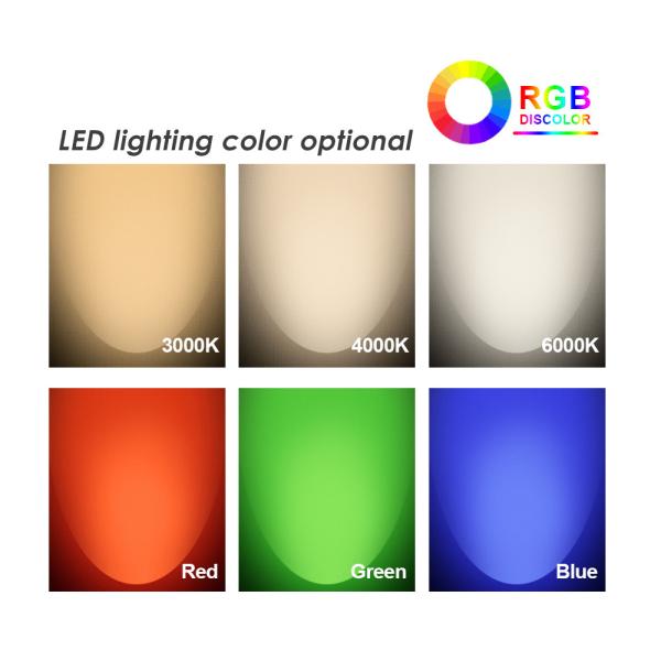 3W RGB3in1 LED IP68 Stainless Steel Pool Lights 316 DC24V 12V Single Color With Asymmetrical Lens