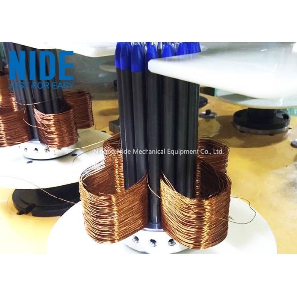 Middle Automatic Motor Winding Machine  / 4 Pole Stator Coil Winding Equipment
