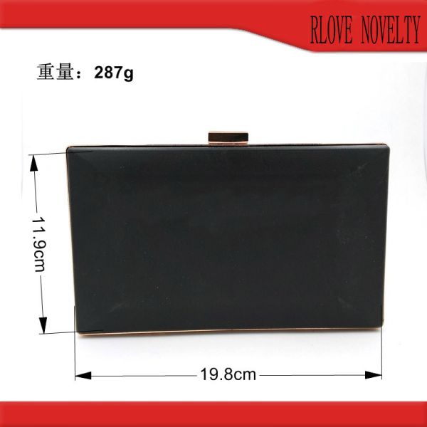 19.8*11.9 CM gold metal handbag box clutch frame for ladies purse with different color