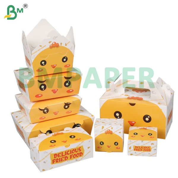 235gsm 240gsm 255gsm 265gsm Kit 6 25"*38" Greaseproof White Food Grade Foodpack Anti Oil Cardboard For Fried Chicken Packaging 235gsm 240gsm 255gsm 265gsm Kit 6 25
