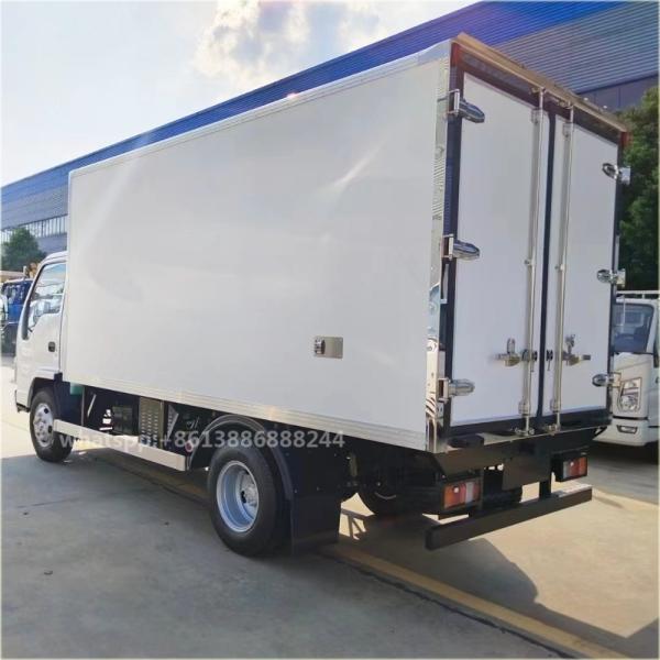 Factory Hot Sale of  I  Suzu   White  Small  Export   Chilled Truck     Refrigerator Truck     Reefer Truck