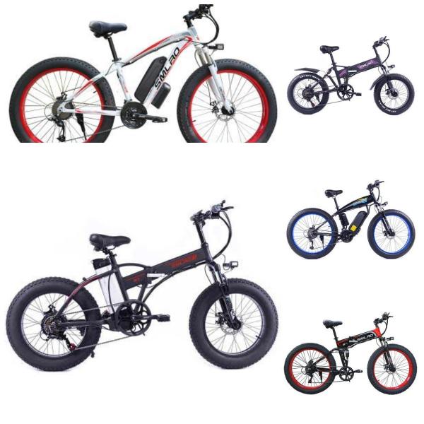 Integrated Battery Fat Tire Folding Electric Bike 6061 Alu Frame