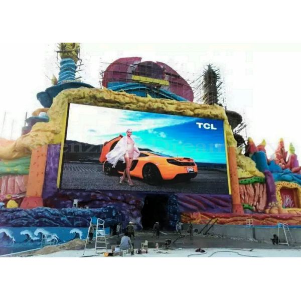 SMD 3535 Outdoor Advertising LED Display Panel Full Color P10 960*960mm With Hdmi