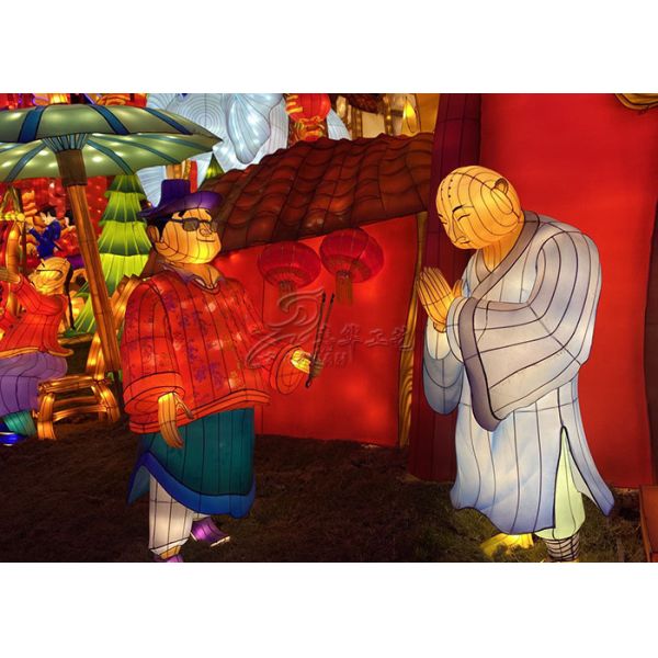 Interactive Handcrafted Lanterns Display Small Garden Character Lantern