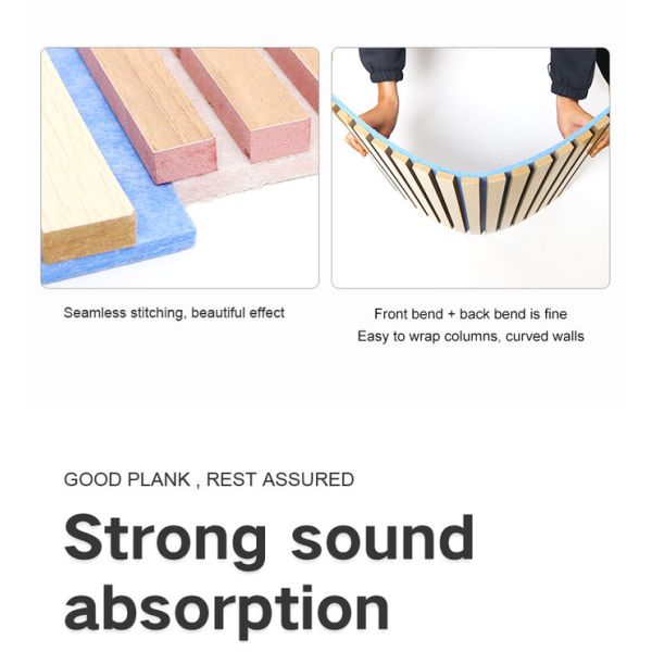 Панель внутренней стены 2400*600*22mm предкрылков MDF деревянная акустическая