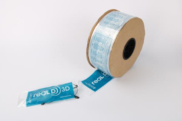 Sacos pre abertos claros do OEM 0.03mm em um equipamento do supermercado do rolo