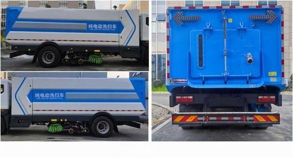 Pure Electric Road Sweeping Vacuum Automatic Dumping Floor Sweeper Truck for Road Floor Maintenance