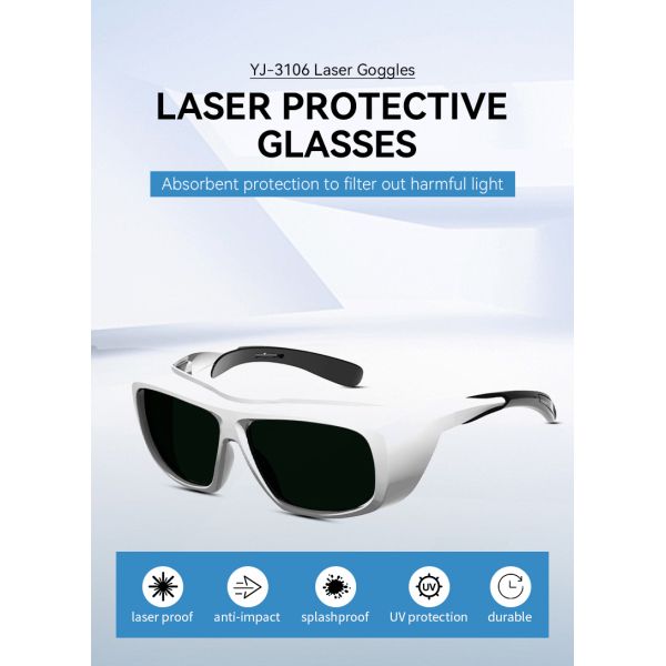 LASER SAFETI GLASSES laser protection glasses for laser laser protective glasses 190-690nm 266nm 532nm 632nm Uv Ultraviolet blue Laser Green Laser Laser safety glasses co2 laser protection glasses