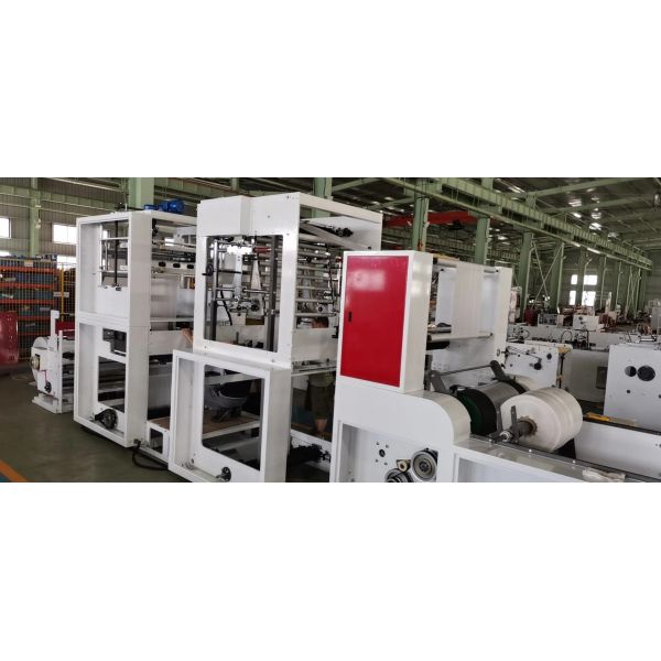Оборудование 90m/min фильма полиэтилена вспомогательное выбивая Gusseting перема