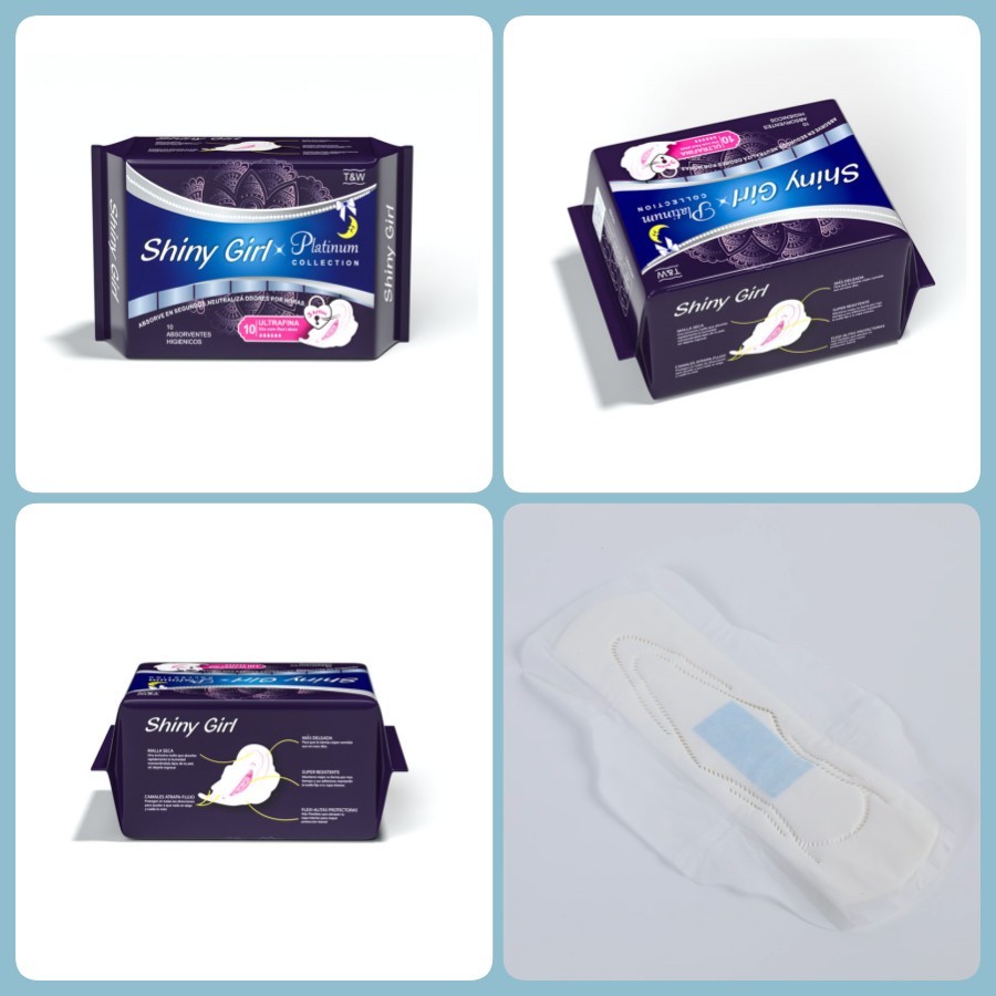 9001:2016 ISO менструального периода салфетки супер мягкой пользы ночи санитарное ультра тонкое