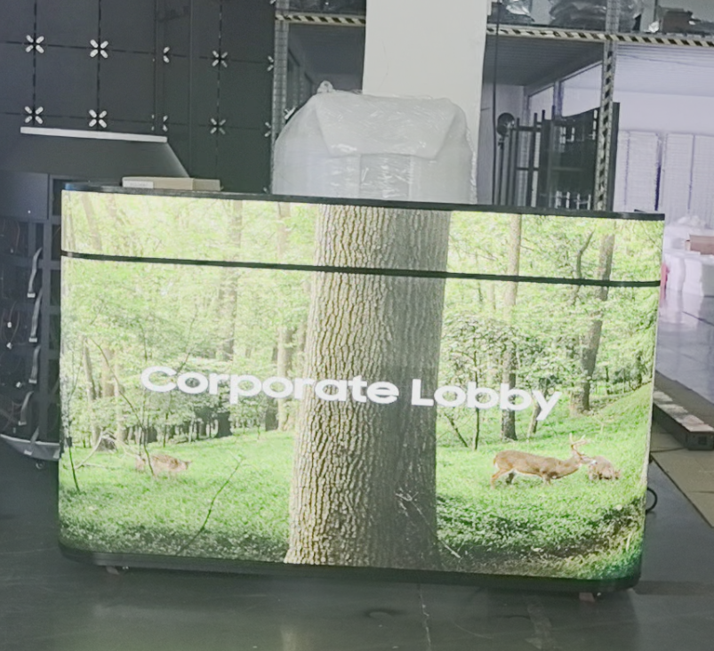 P2.5 GOB LED Display with Anti-Collision Anti-Scratch Coating 3840Hz Refresh Rate and Front Access Service for Exhibition